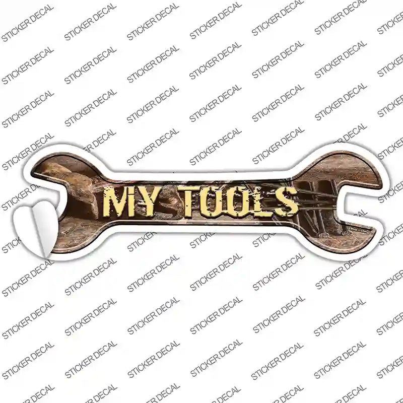 W-136s-S My Tools Novelty Wrench Sticker Decal - Small