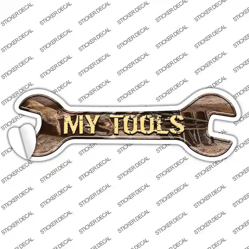 W-136s-XL My Tools Novelty Wrench Sticker Decal - Extra Large