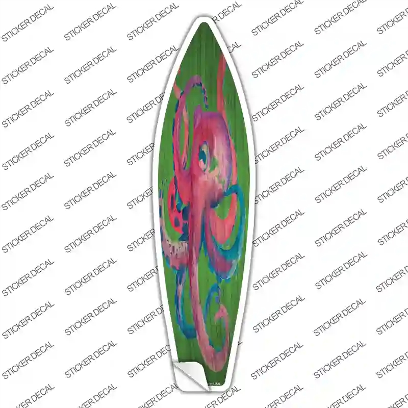 SB-389s-XL Colorful Octopus Novelty Surfboard Sticker Decal - Extra Large
