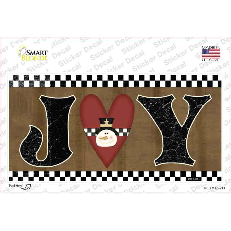 XMAS-21s-M Joy Novelty Sticker Decal - Medium