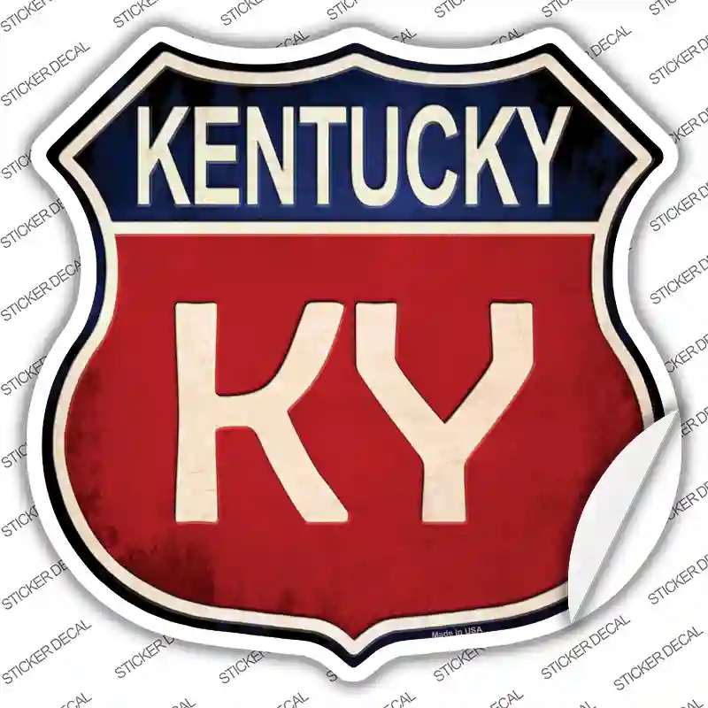 HS-512s-S Kentucky Novelty Highway Shield Sticker Decal - Small