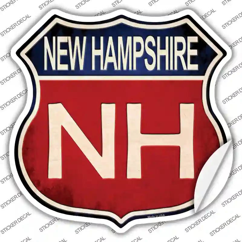 HS-524s-L   Hampshire Novelty Highway Shield Sticker Decal - Large