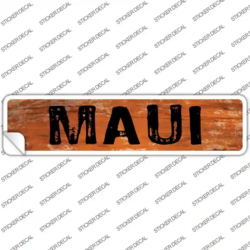 K-1414s-L Maui Novelty Narrow Sticker Decal - Large