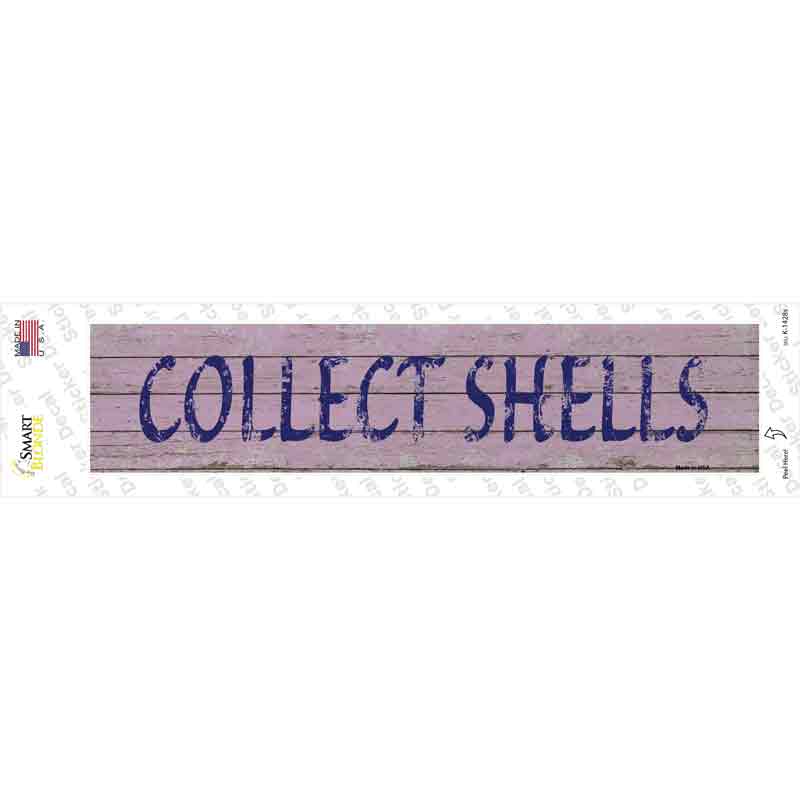 K-1428s-M Collect Shells Novelty Narrow Sticker Decal - Medium