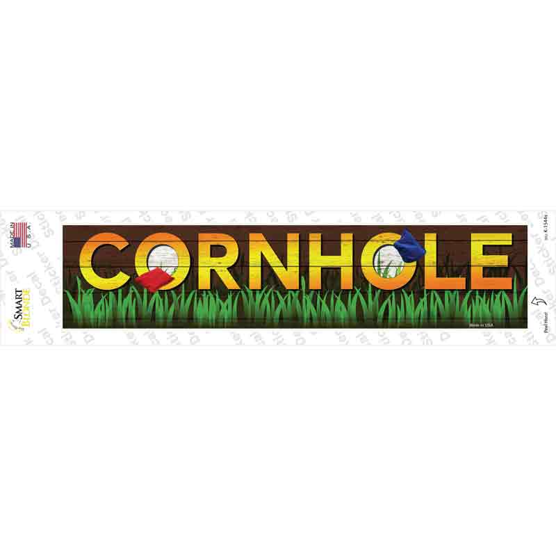 K-1544s-M Cornhole Novelty Narrow Sticker Decal - Medium