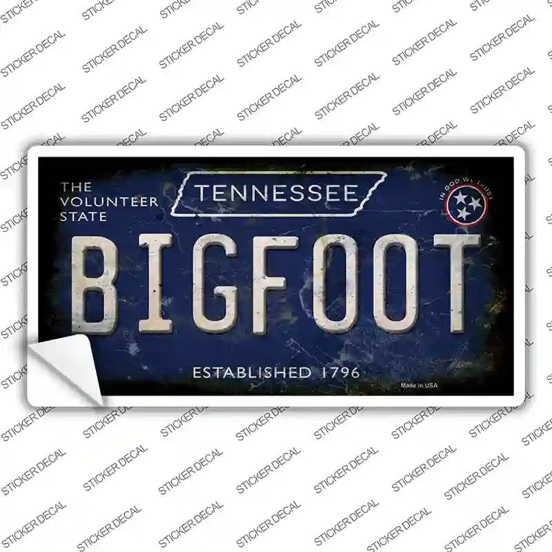 LP-14028s-S Bigfoot Tennessee Novelty Sticker Decal - Small