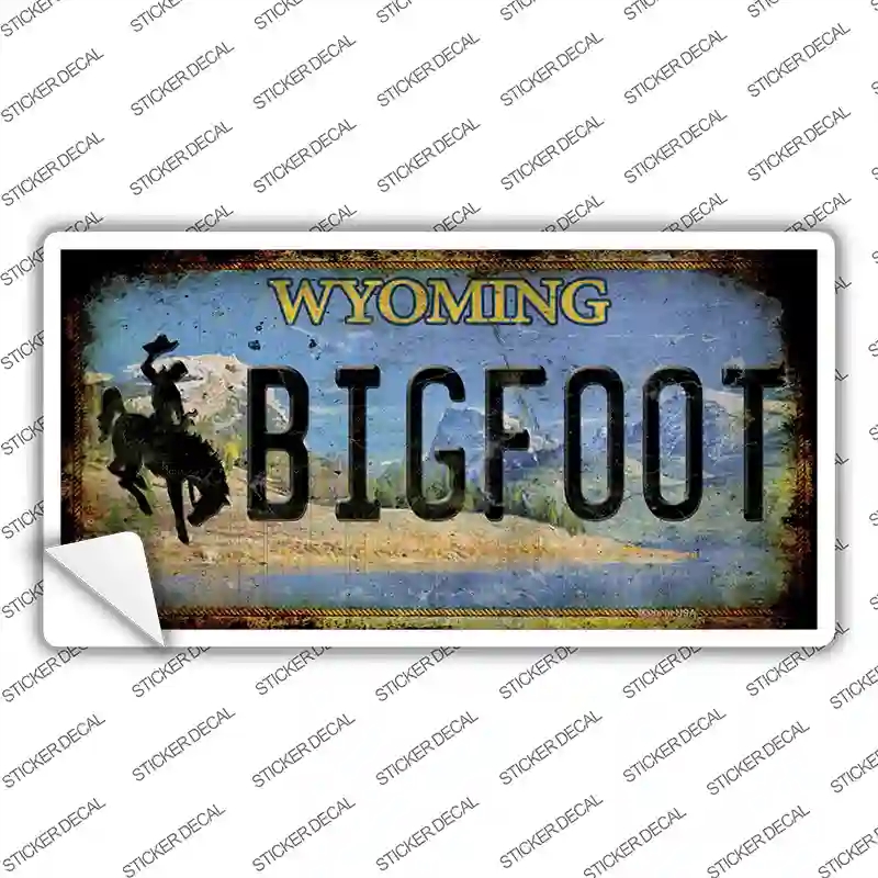 LP-14033s-S Bigfoot Wyoming Novelty Sticker Decal - Small
