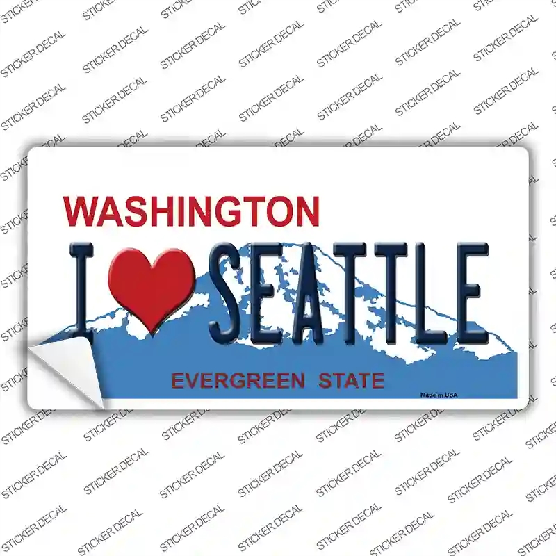 LP-1479s-S I Love Seattle Washington Novelty Sticker Decal - Small