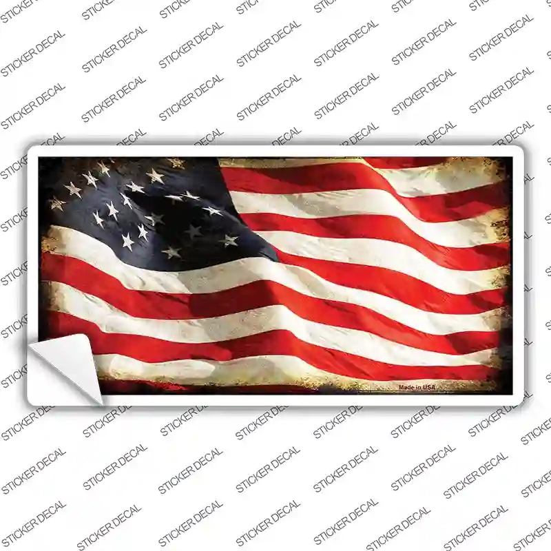 LP-9404s-L American Vine Flag Novelty Sticker Decal - Large