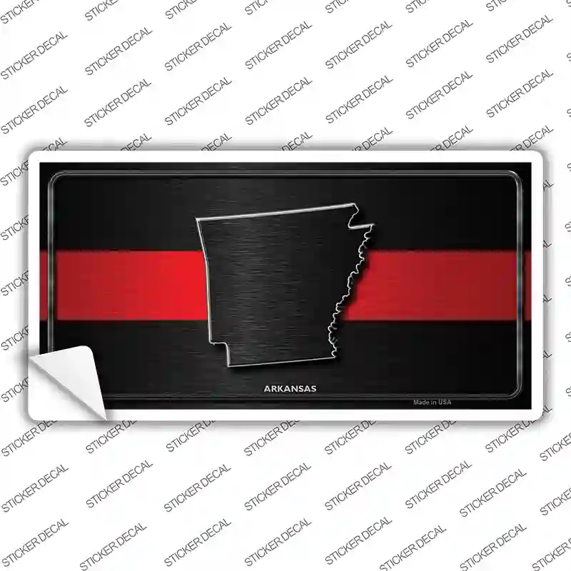 LP-9693s-XL Arkansas Thin Red Line Novelty Sticker Decal - Extra Large