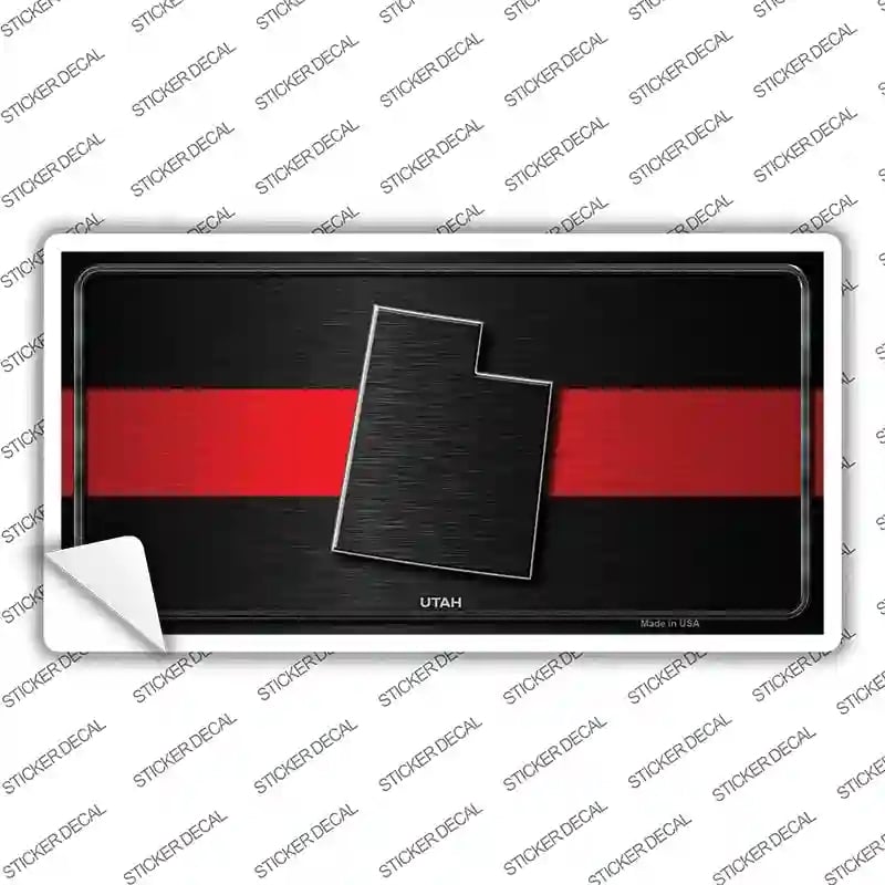 LP-9733s-XL Utah Thin Red Line Novelty Sticker Decal - Extra Large