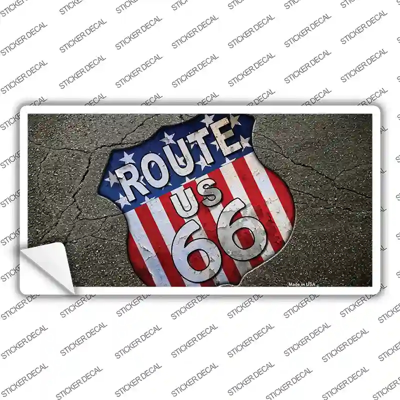 LP-9845s-S Asphalt Highway Novelty Sticker Decal - Small
