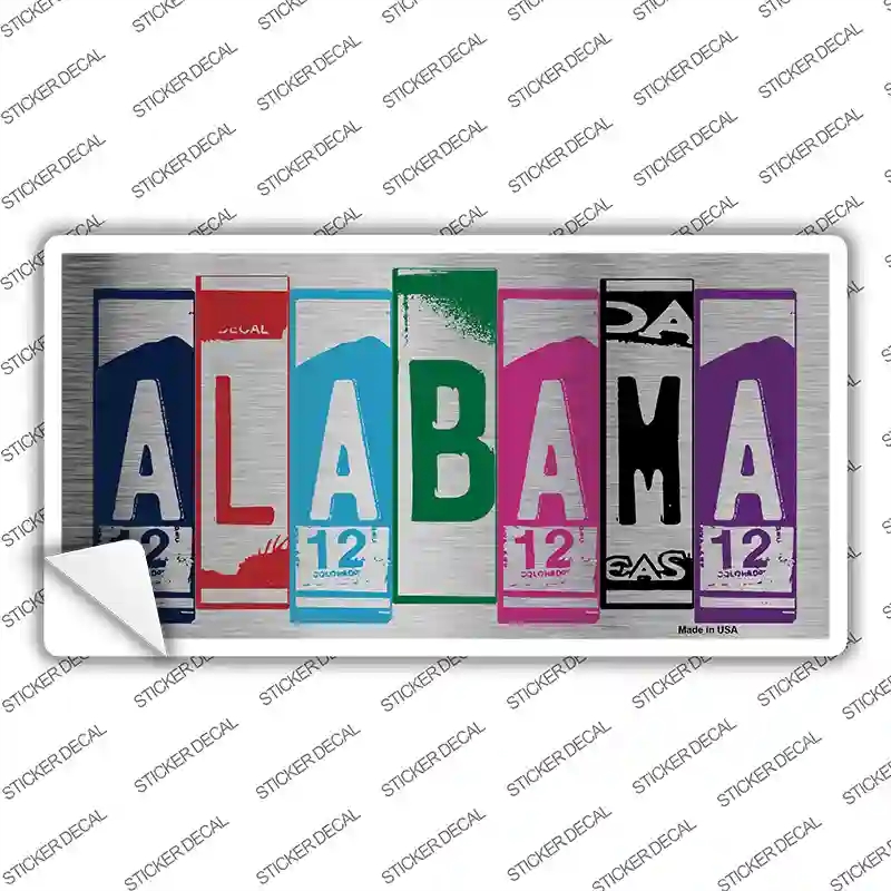 LPC-1015s-L Alabama Art Novelty Sticker Decal - Large