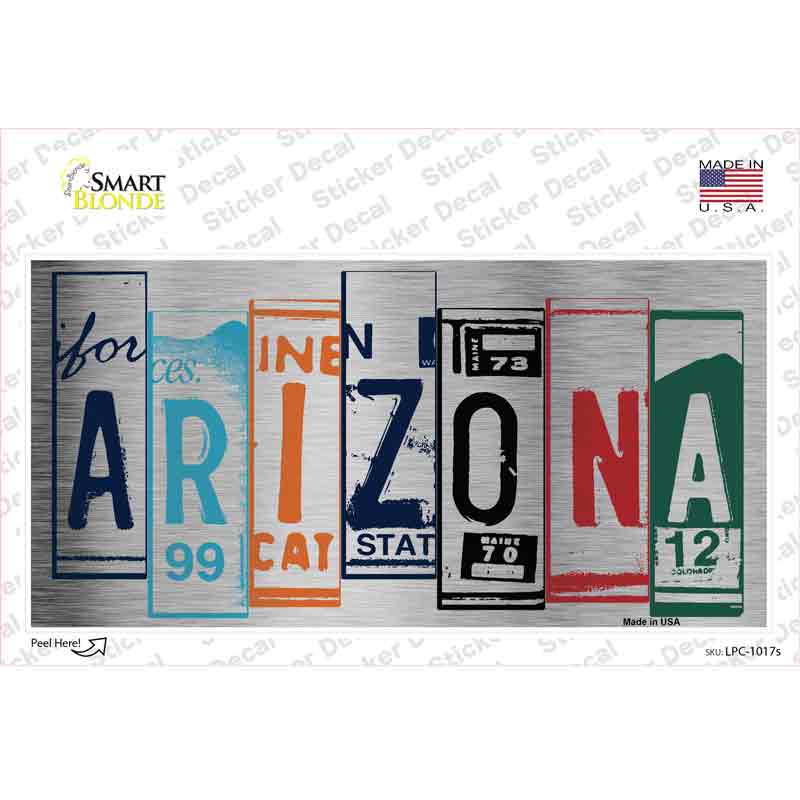 LPC-1017s-M Arizona Art Novelty Sticker Decal - Medium