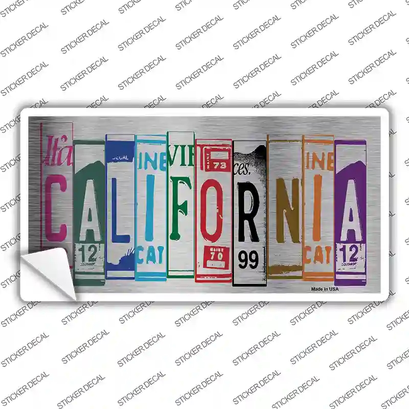 LPC-1019s-L California Art Novelty Sticker Decal - Large