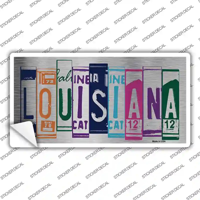 LPC-1032s-L Louisiana Art Novelty Sticker Decal - Large