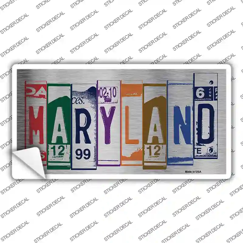 LPC-1034s-XL Maryland Art Novelty Sticker Decal - Extra Large