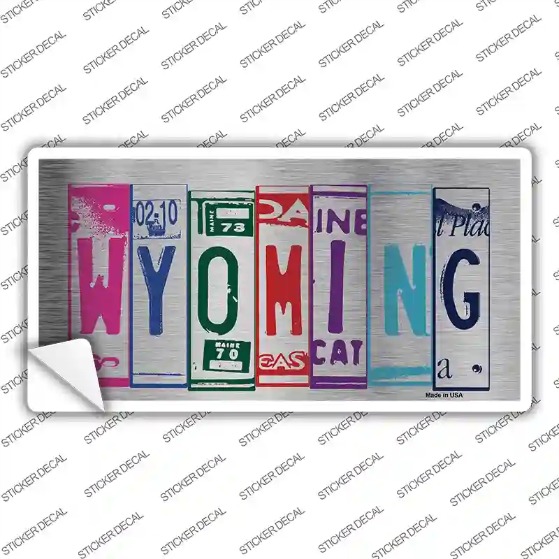 LPC-1064s-XL Wyoming Art Novelty Sticker Decal - Extra Large