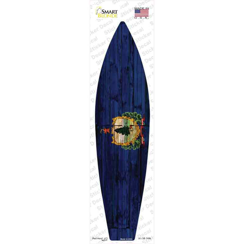 SB-144s-M Vermont State Flag Novelty Surfboard Sticker Decal - Medium