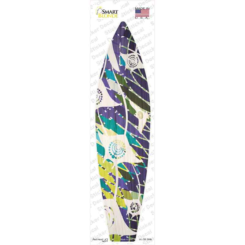 SB-344s-M Stingray Pattern Novelty Surfboard Sticker Decal - Medium