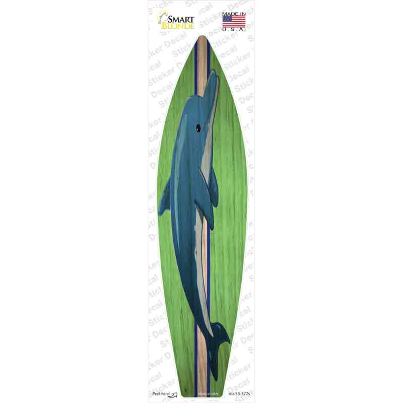 SB-377s-M Dolphin Novelty Surfboard Sticker Decal - Medium