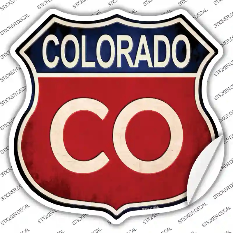 HS-501s-L Colorado Novelty Highway Shield Sticker Decal - Large