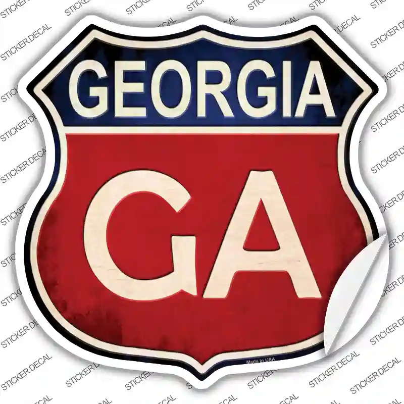 HS-505s-S Georgia Novelty Highway Shield Sticker Decal - Small