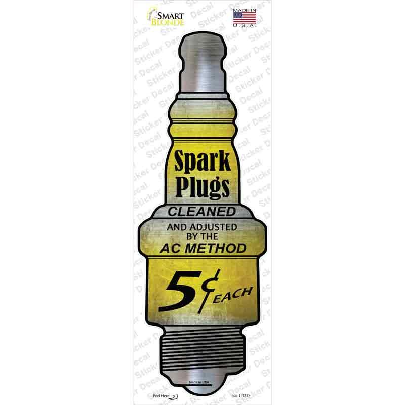 J-027s-M Spark Plugs Novelty Sticker Decal - Medium
