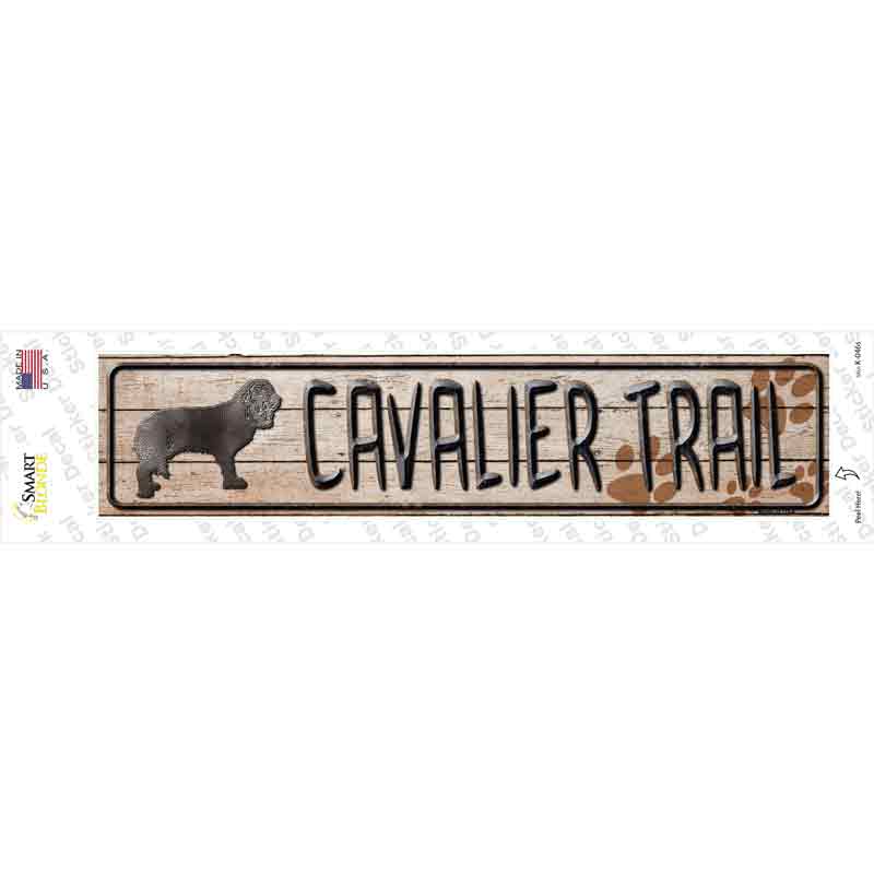 K-046s-M Cavalier Trail Novelty Narrow Sticker Decal - Medium