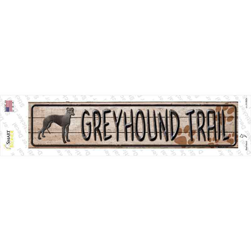 K-060s-M Greyhound Trail Novelty Narrow Sticker Decal - Medium