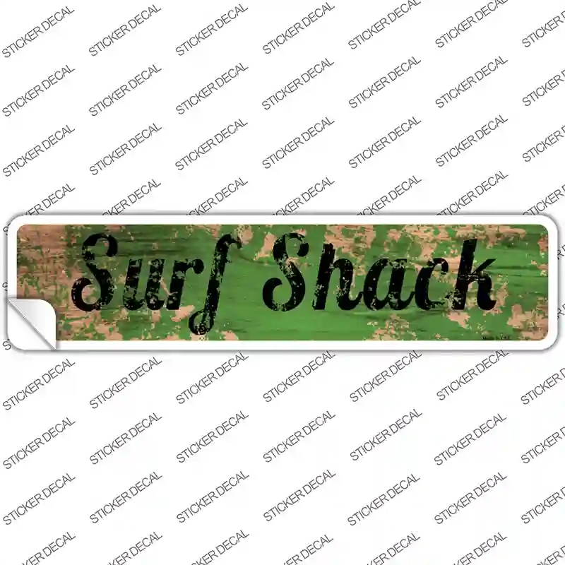 K-1419s-S Surf Shack Novelty Narrow Sticker Decal - Small