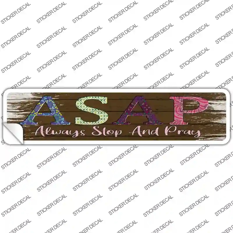K-1470s-S ASAP Novelty Narrow Sticker Decal - Small
