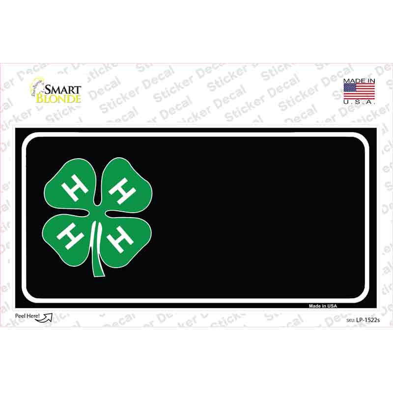 LP-1522s-M 4-H Offset Novelty Sticker Decal - Medium