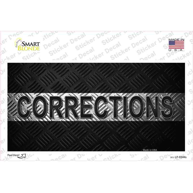 LP-9344s-M Corrections Novelty Sticker Decal - Medium