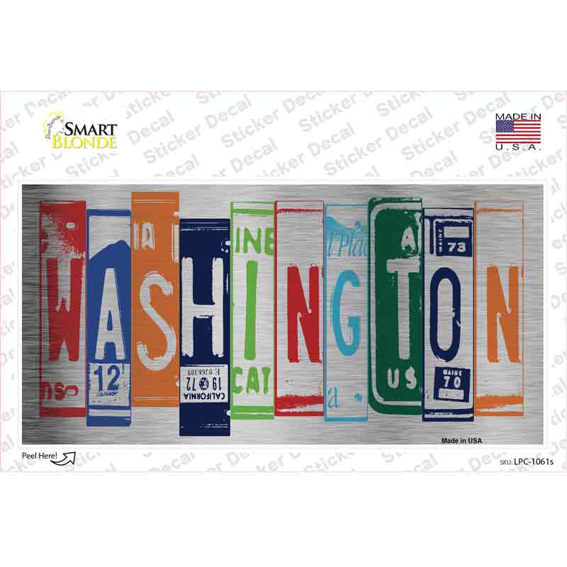 LPC-1061s-M Washington Art Novelty Sticker Decal - Medium