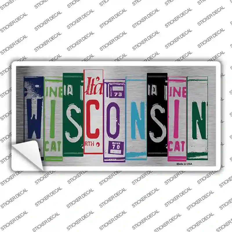 LPC-1063s-S Wisconsin Art Novelty Sticker Decal - Small