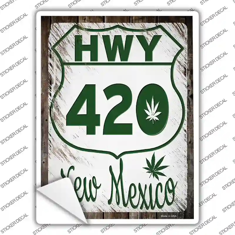 P-3286s-L HWY 420   Mexico Novelty Rectangle Sticker Decal - Large