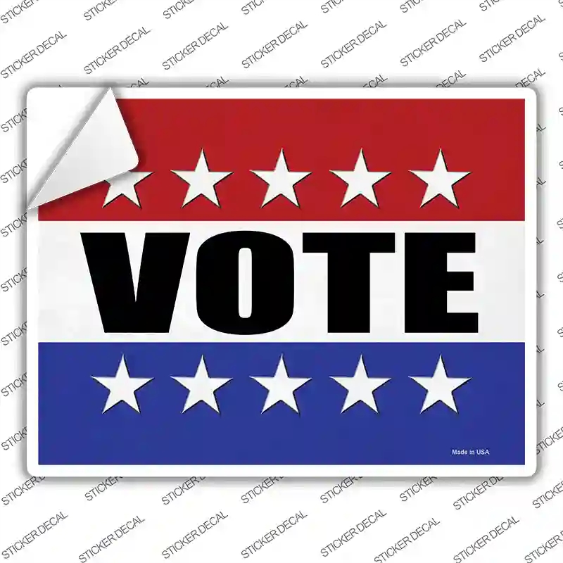 P-3317s-XL Vote Novelty Rectangle Sticker Decal - Extra Large