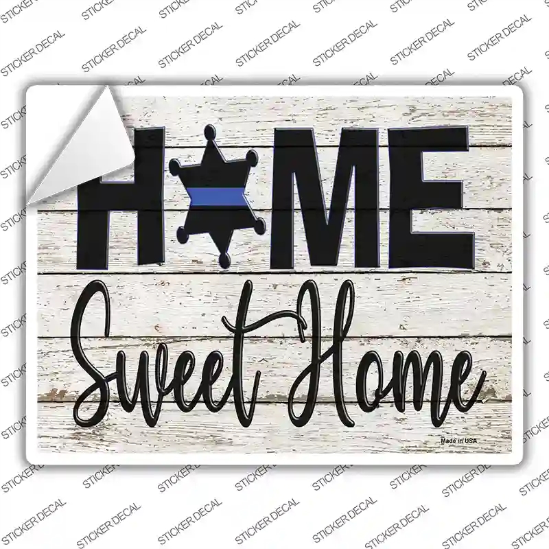 P-3324s-L Home Sweet Home Novelty Rectangle Sticker Decal - Large