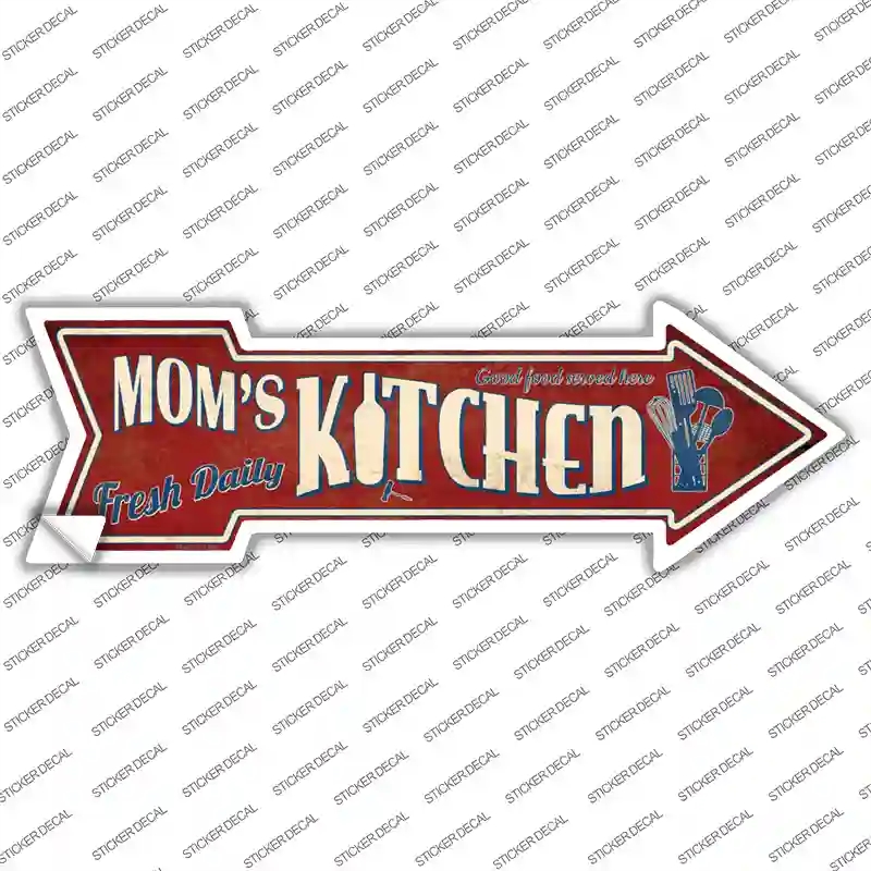 A-413s-XL Moms Kitchen Novelty Arrow Sticker Decal - Extra Large