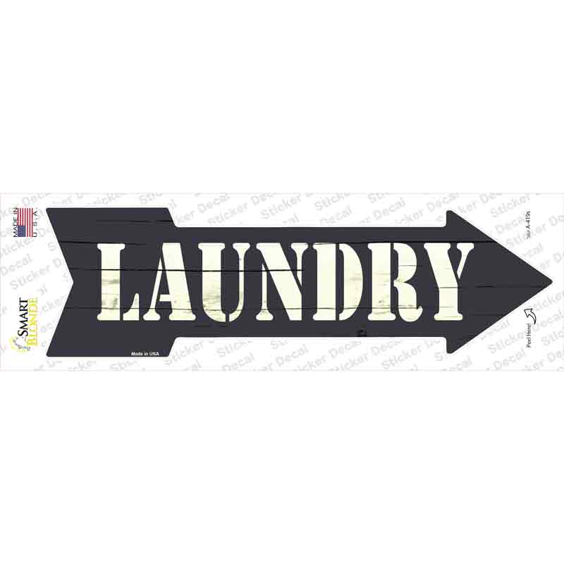 A-419s-M Laundry Novelty Arrow Sticker Decal - Medium