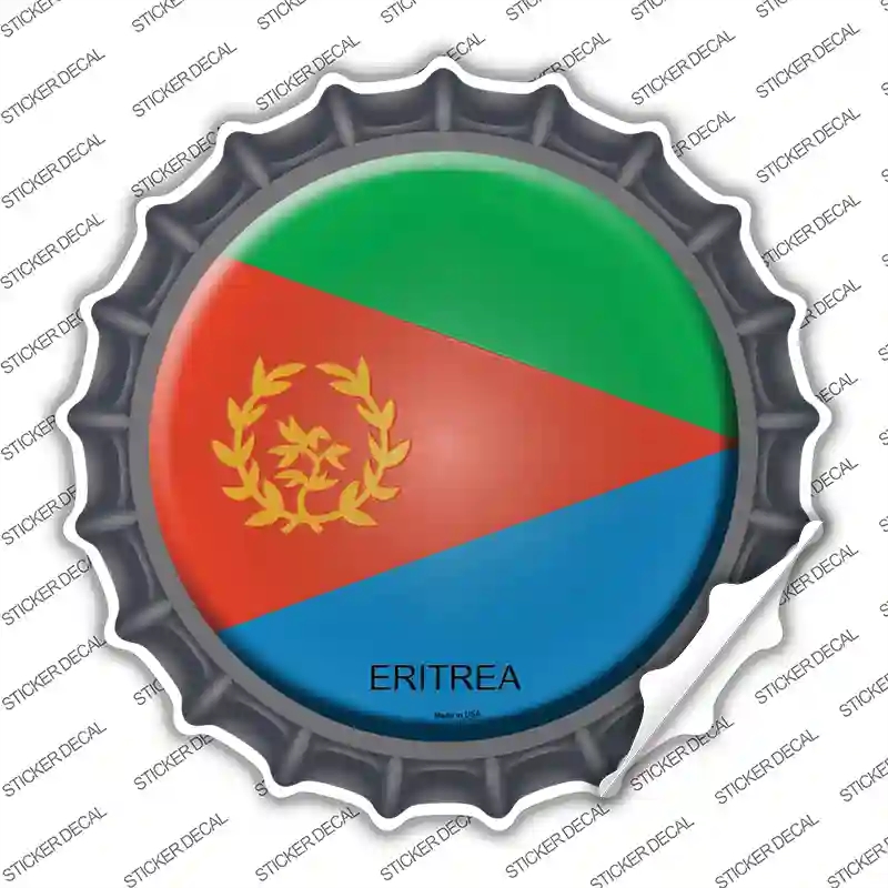BC-262s-S Eritrea Country Novelty Bottle Cap Sticker Decal - Small