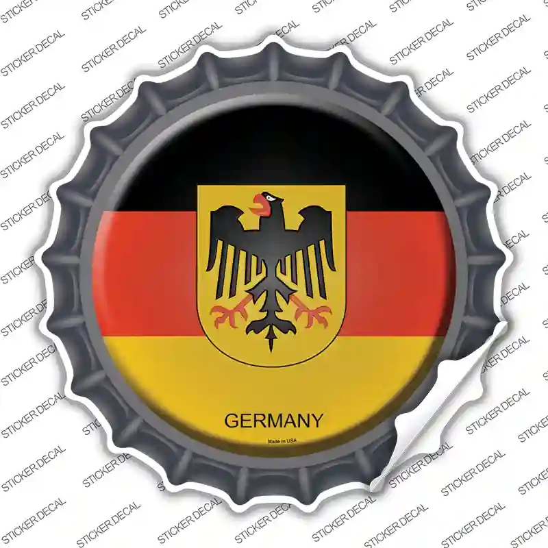 BC-278s-L Germany Country Novelty Bottle Cap Sticker Decal - Large