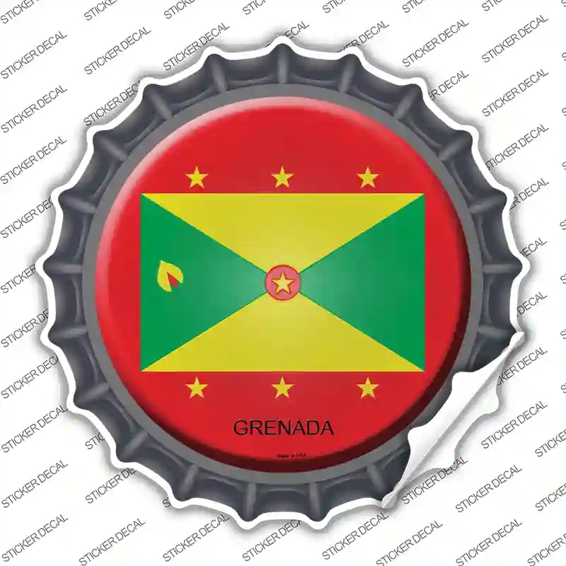 BC-283s-XL Grenada Country Novelty Bottle Cap Sticker Decal - Extra Large
