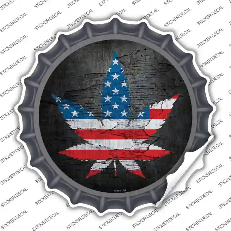 BC-719s-L American Pot Novelty Bottle Cap Sticker Decal - Large