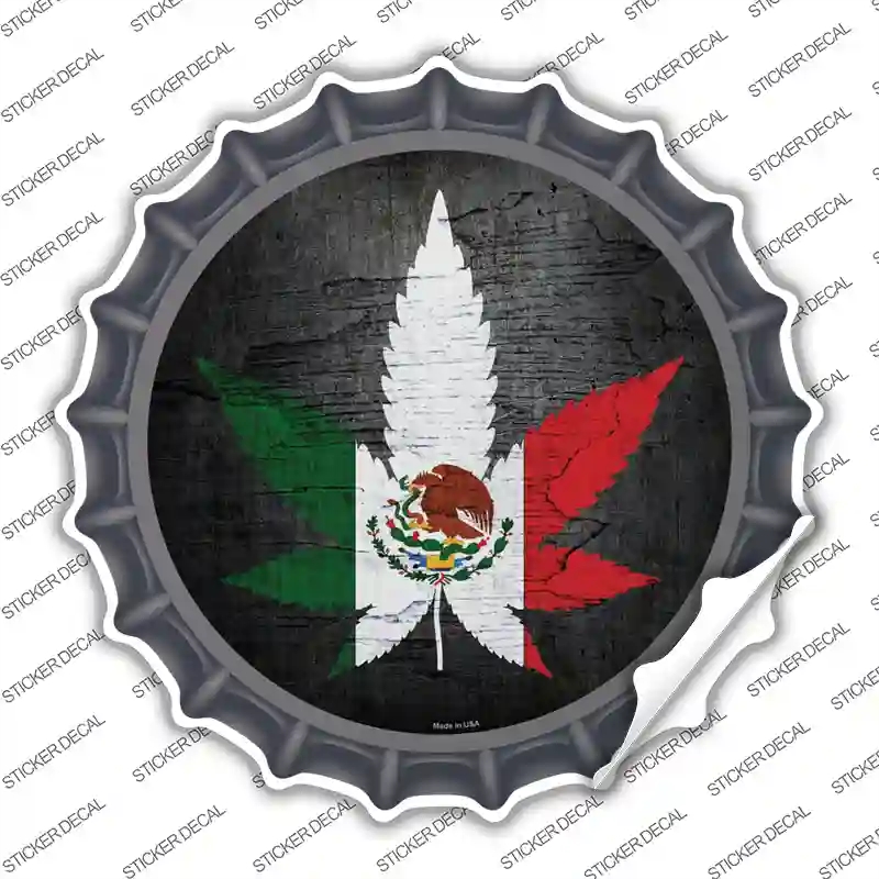 BC-752s-XL Mexican Pot Novelty Bottle Cap Sticker Decal - Extra Large