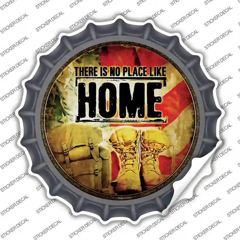BC-636s-S There is No Place Like Home Novelty Bottle Cap Sticker Decal - Small