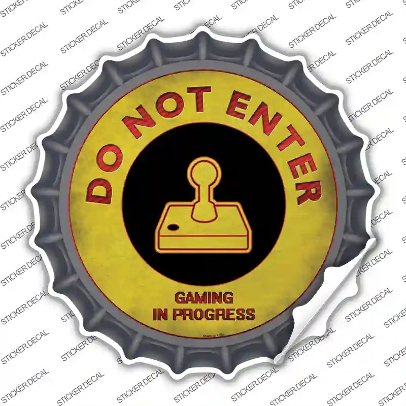 BC-810s-L Do Not Enter Atari Novelty Bottle Cap Sticker Decal - Large