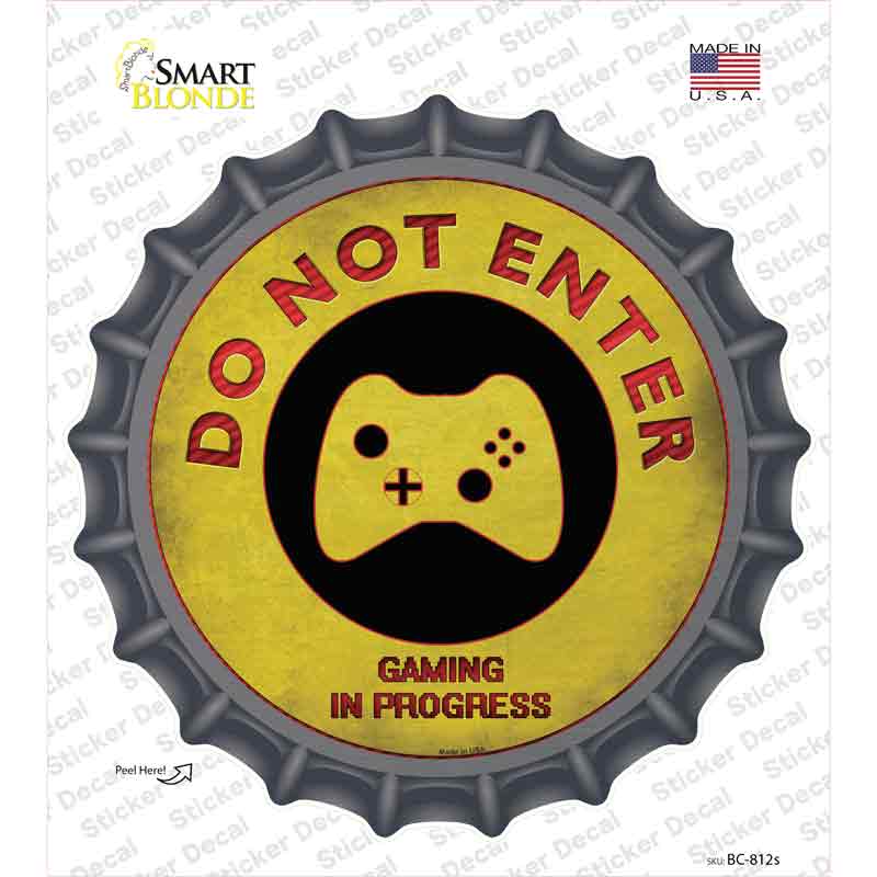 BC-812s-M Do Not Enter Xbox Novelty Bottle Cap Sticker Decal - Medium