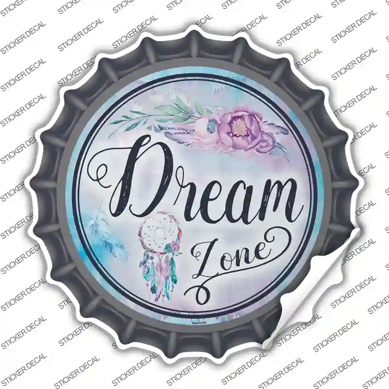 BC-890s-S Dream Zone Novelty Bottle Cap Sticker Decal - Small